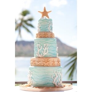 Свадебный торт морской №16