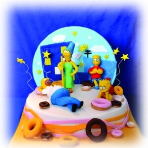 Детский торт Симпсоны № 3
