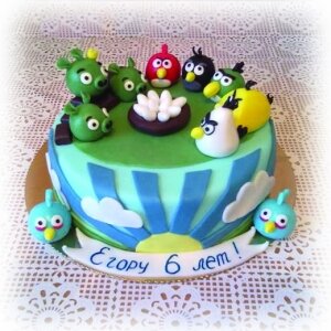 Детский торт Angry Birds № 2
