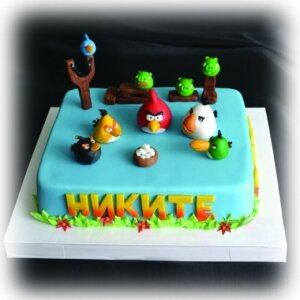 Детский торт Angry Birds № 3