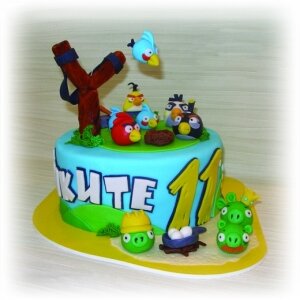 Детский торт Angry Birds № 7