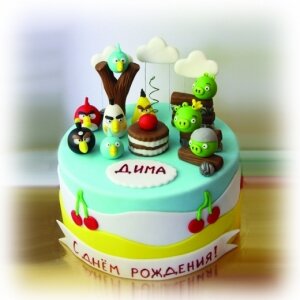 Детский торт Angry Birds № 9